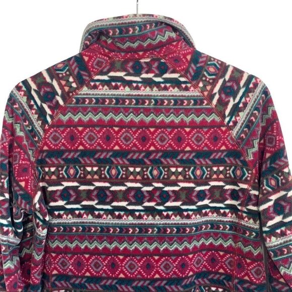 Woolrich Aztec Print Half Zip Fleece Pullover - Picture 7 of 8